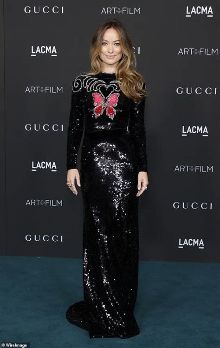 Olivia Wilde dazzles in a demure sequin gown at LACMA's tenth annual Art+Film Gala
