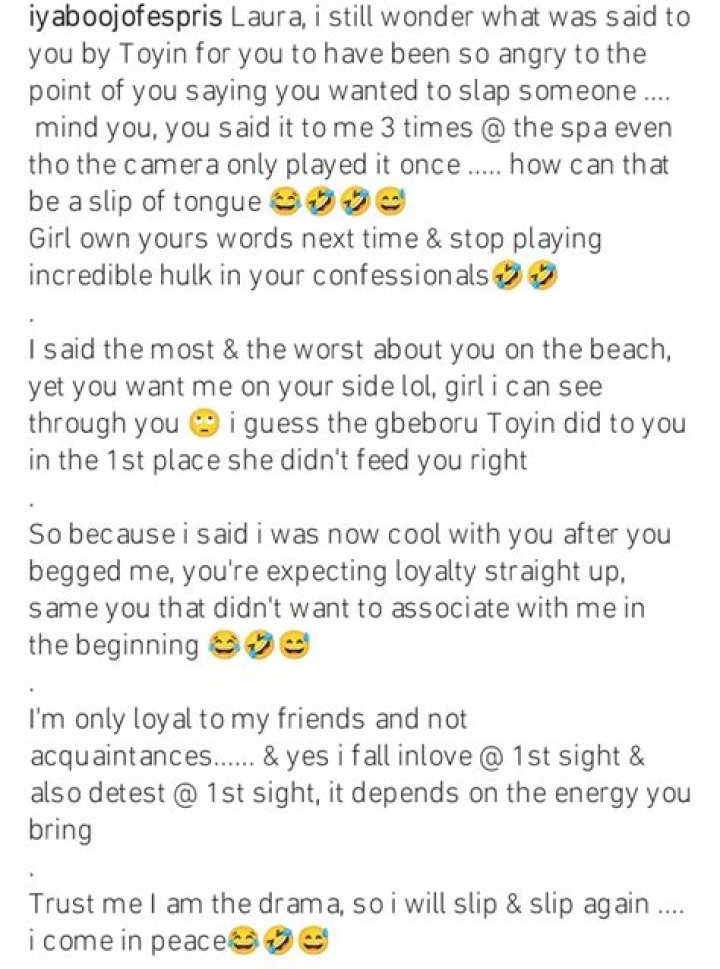 "Own your words and stop playing incredible hulk"