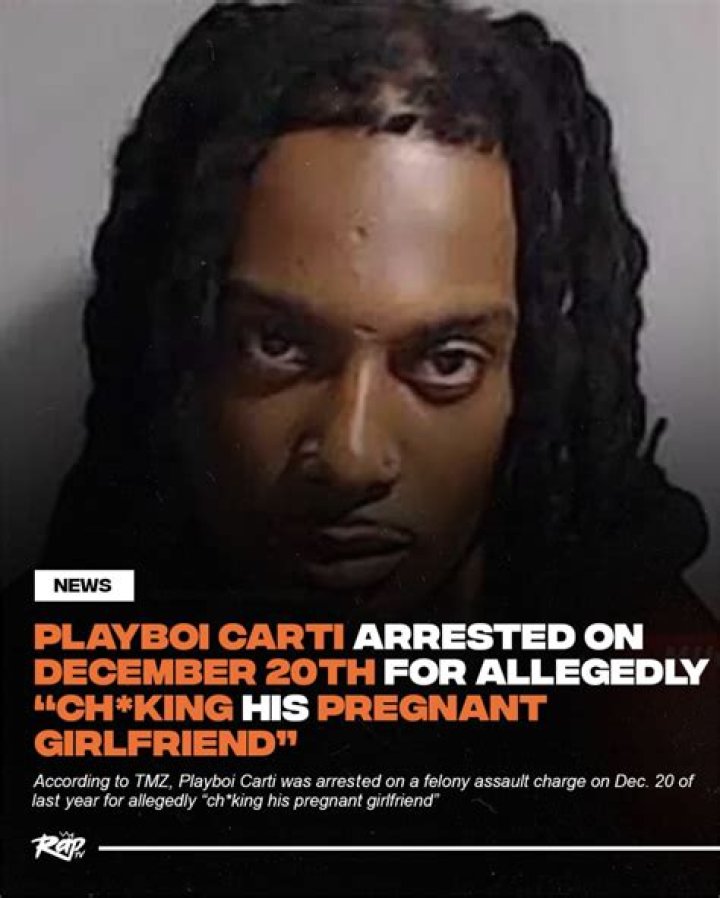 Playboi Carti arrested after allegedly 'choking his pregnant girlfriend'