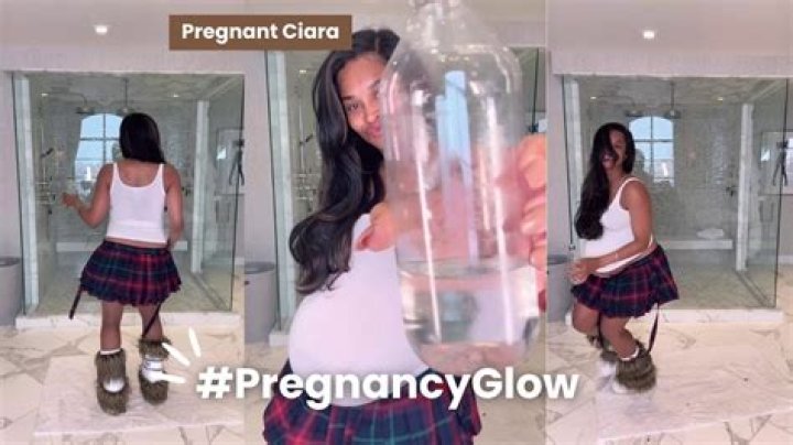 PREGNANT CIARA SHOWS OFF DANCE MOVES