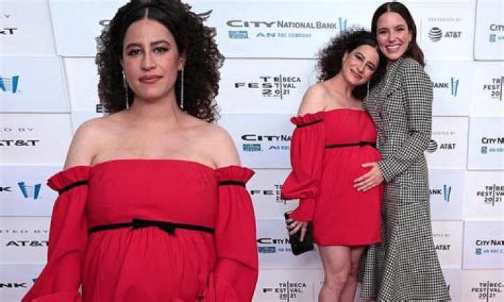 Pregnant Ilana Glazer joins stylish Sophia Bush at False Positive screening at Tribeca Festival