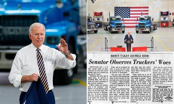 President Biden draws derision after claiming he used to drive a massive truck