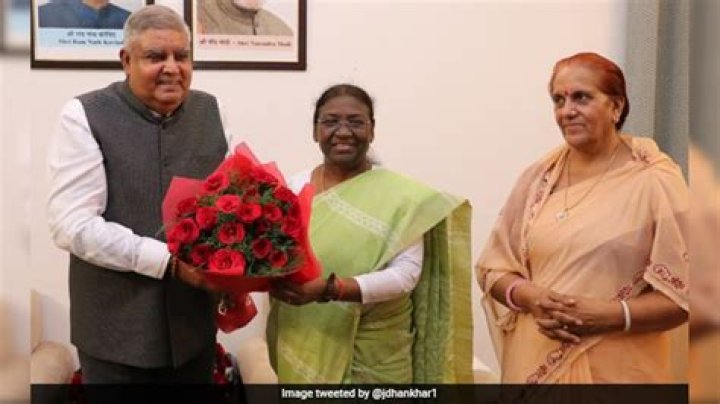 President Droupadi Murmu Wishes Jagdeep Dhankhar After Win In Veep Poll
