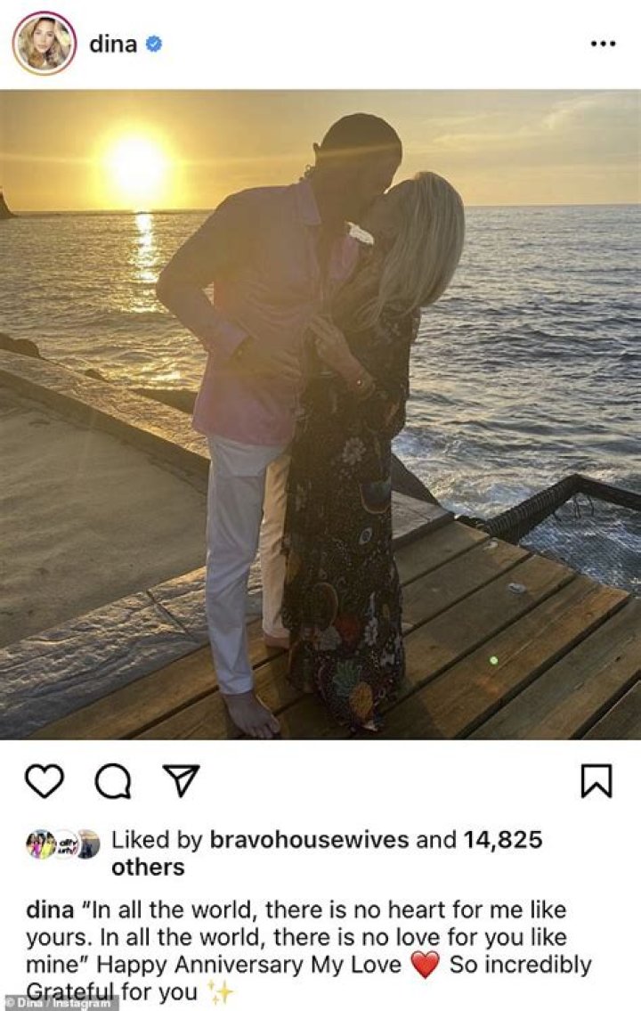 RHONJ alum Dina Manzo wishes happy fifth wedding anniversary to David Cantin