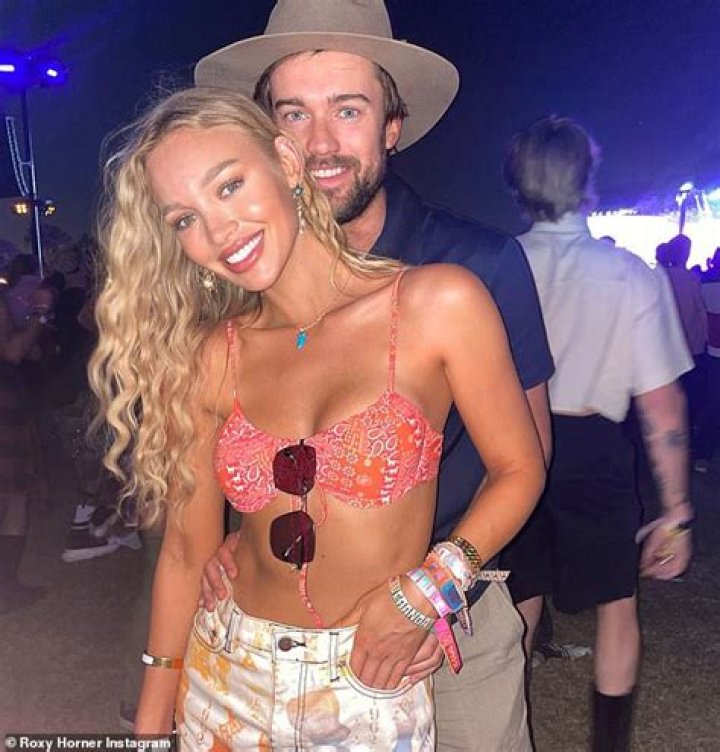 Roxy Horner poses topless by pool after celebrating birthday with boyfriend Jack Whitehall