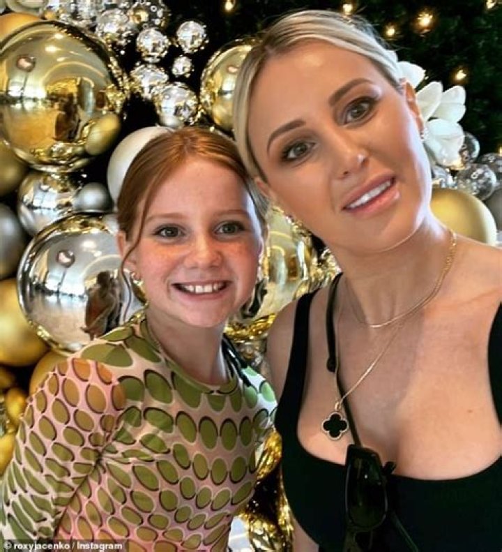 Roxy Jacenko and her nine-year-old daughter Pixie show off their matching $5600 Valentino handbags  