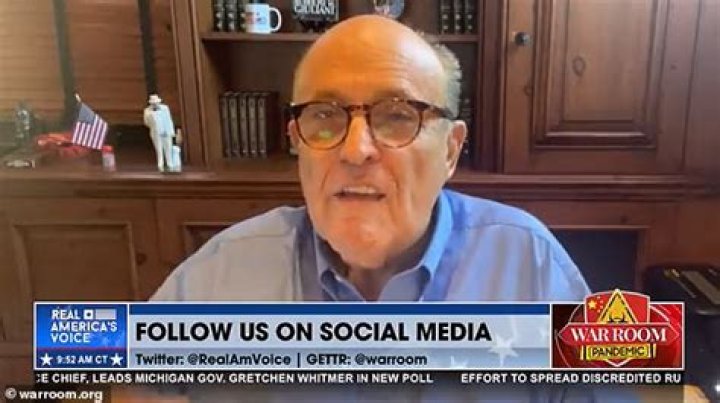Rudy Giuliani expresses outrage over Fox News temporarily ban over misinformation on 2020 election