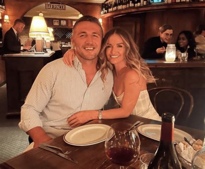 Sam Burgess and brother Luke look dapper in suits as they crack open beers ahead of Tom's wedding