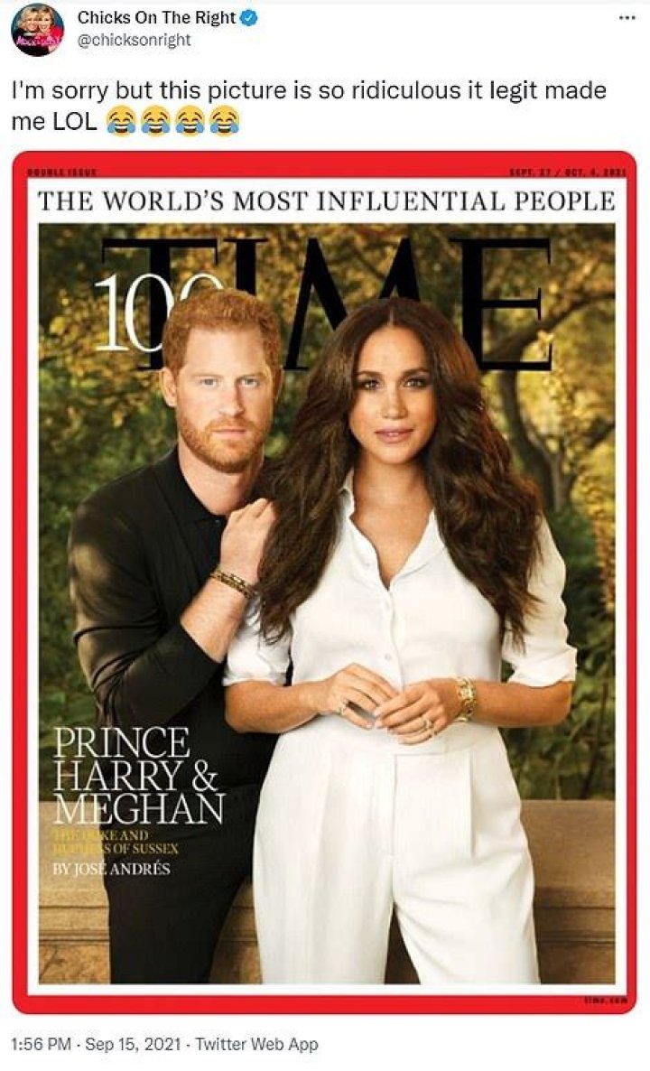 Social media explodes with memes mocking Prince Harry and Meghan Markle's Time magazine cover 