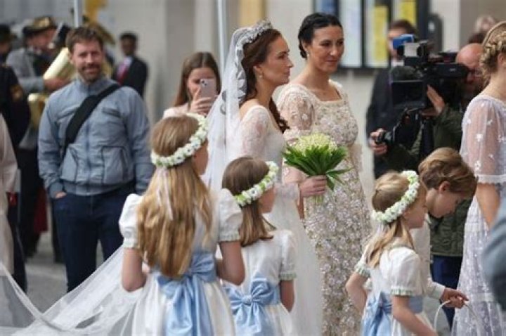 Sophie-Alexandra Evekink is radiant in white as she marries Prince Ludwig of Bavaria