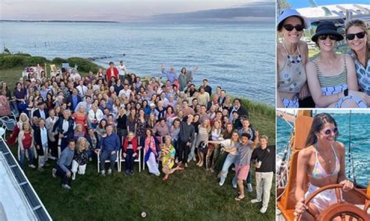 The Kennedys pose for their annual Fourth of July photo in Hyannis Port