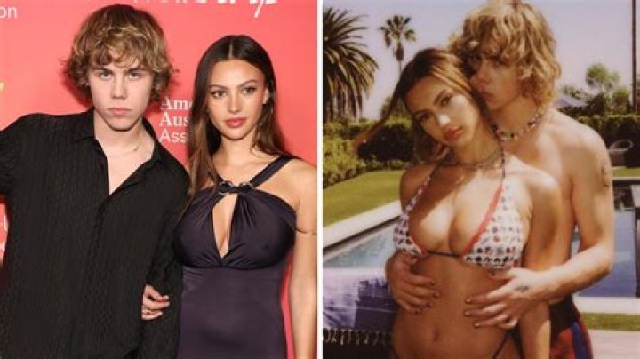 The Kid Laroi's girlfriend Katarina Deme, 17, rocks a floral bikini in hotel room