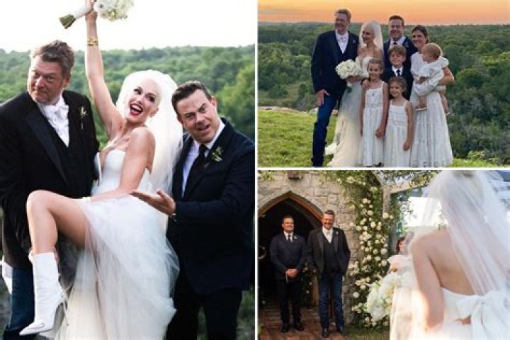 The Voice host Carson Daly officiated at Gwen Stefani and Blake Shelton's Oklahoma ranch wedding