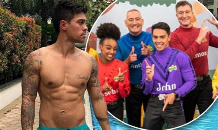 The Wiggles newcomer John Pearce shows off his chiselled physique