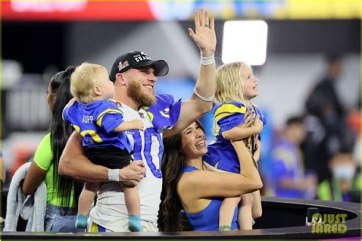 These Photos of Cooper Kupp at Super Bowl 2022 with His Wife & Kids Are So, So Cute!