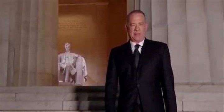Tom Hanks Stands Near Distant Cousin Abraham Lincoln's Memorial During 'Celebrating America' Event