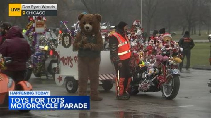 Toys for Tots 2023 motorcycle parade returns to Chicago near Dan Ryan Woods