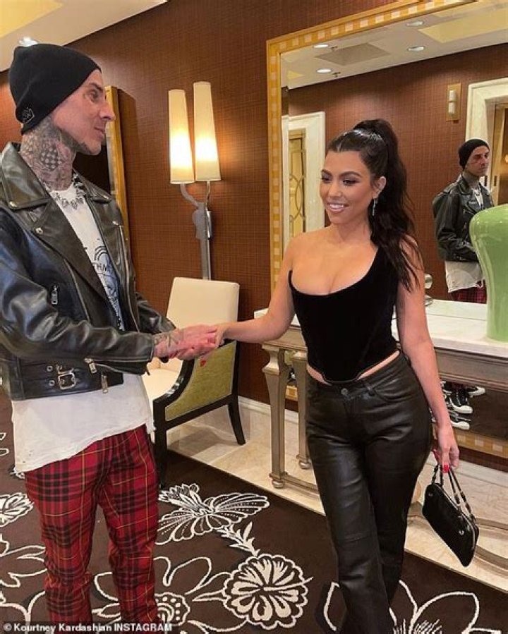 Travis Barker shares a shirtless snap after sparking wedding rumors with Kourtney Kardashian