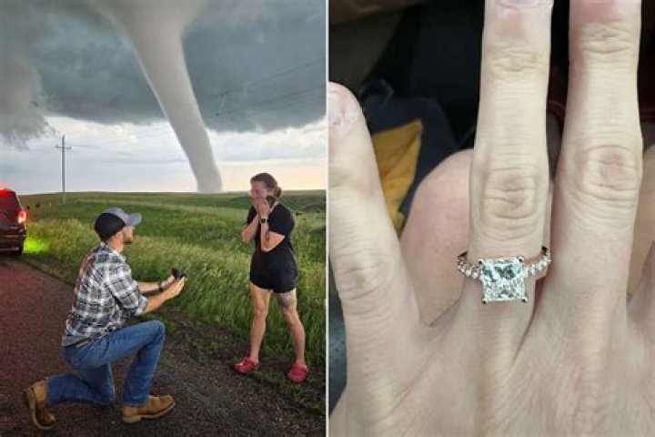 Twisted meteorologist couple gets engaged amid ‘our first tornado’