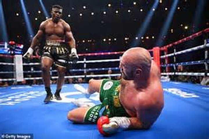 Tyson Fury shows off black eye and bruised face following his controversial victory over Francis Ngannou... while the MMA star appears untouched after Saudi fight