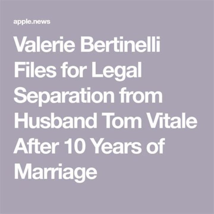 Valerie Bertinelli files for 'legal separation' from husband Tom Vitale after 10 years of marriage