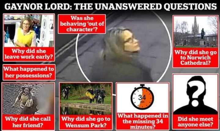 Why did Gaynor Lord leave work early? Why did she call her friend... and what happened in the missing 34 minutes? All the unanswered questions as body is found in hunt for missing mother-of-three